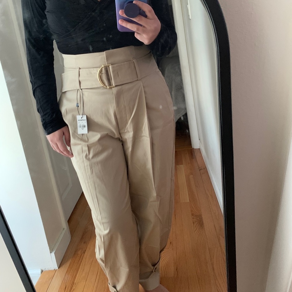 Express paper bag dress pants